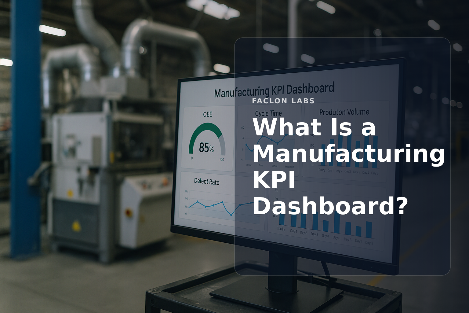Faclon Labs — What Is a Manufacturing KPI Dashboard?