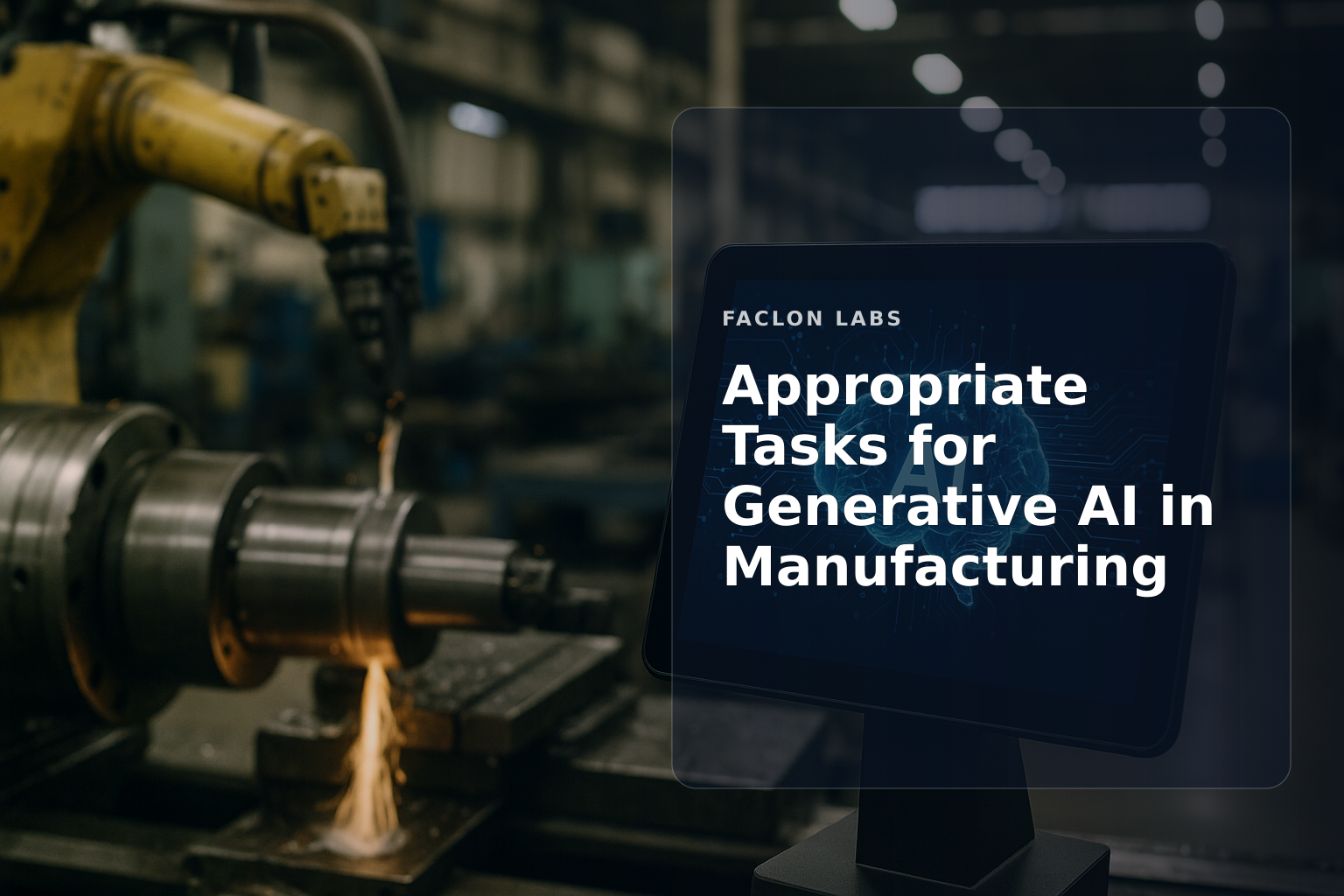 Faclon Labs — Appropriate Tasks for Generative AI in Manufacturing