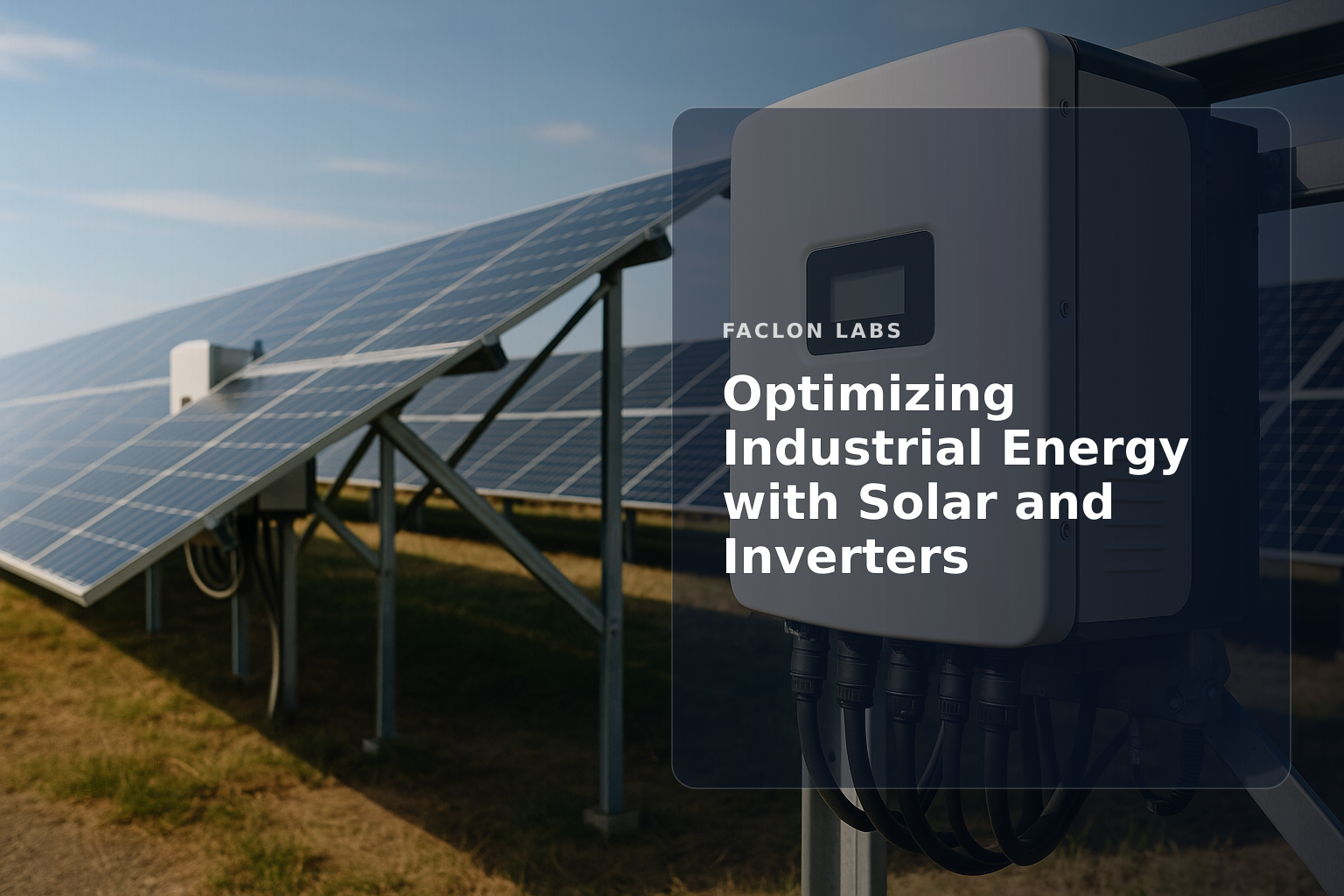 Faclon Labs — Optimizing Industrial Energy with Solar and Inverters