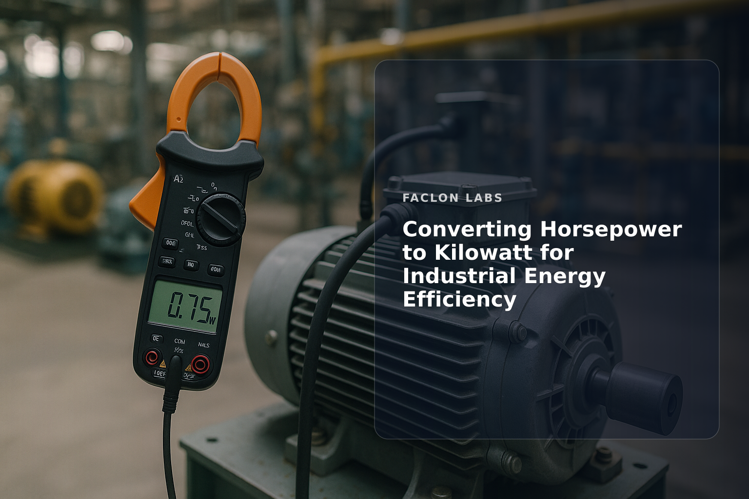 Faclon Labs — Converting Horsepower to Kilowatt for Industrial Energy Efficiency