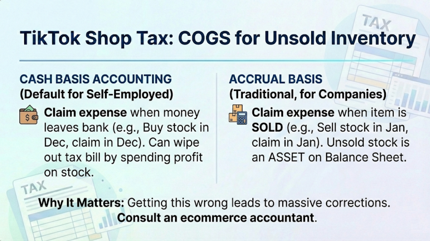 cogs for unsold inventory 