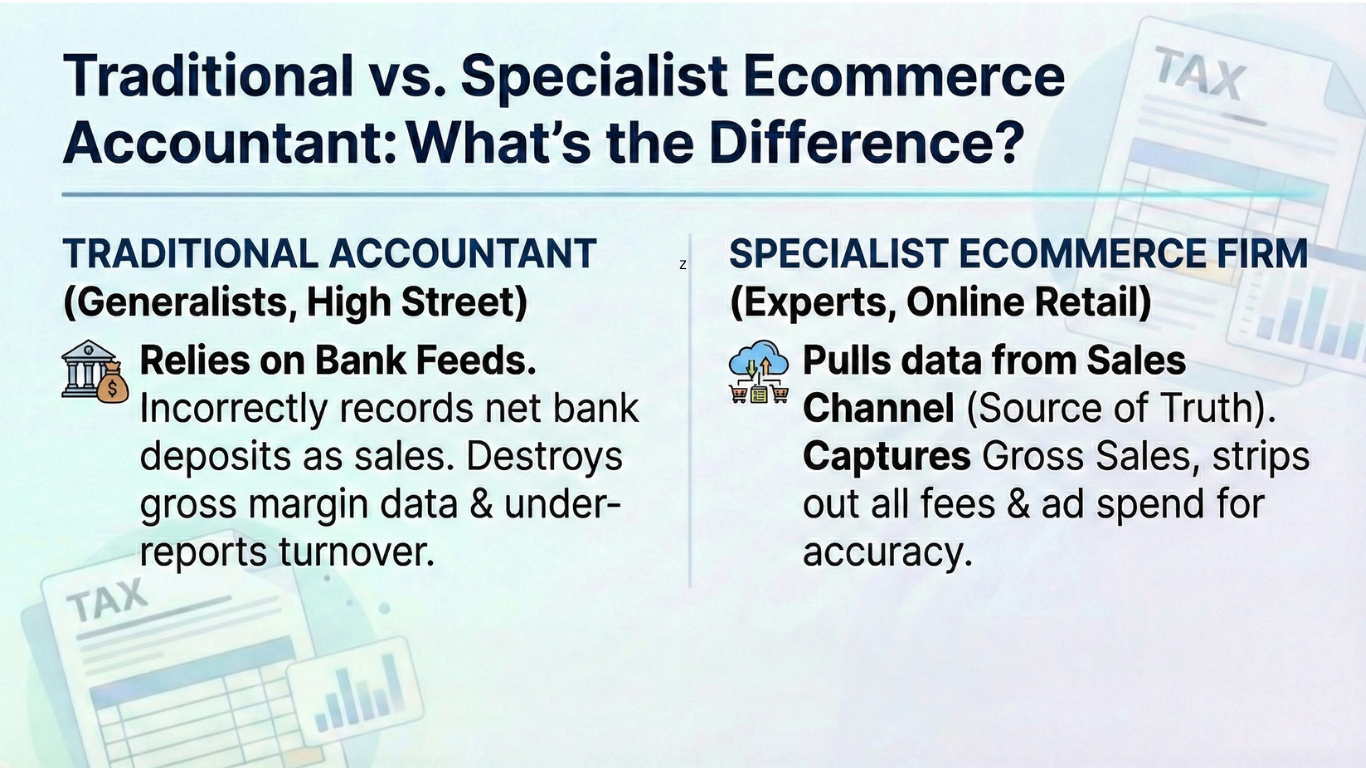 Traditional vs. Specialist Ecommerce Accountant