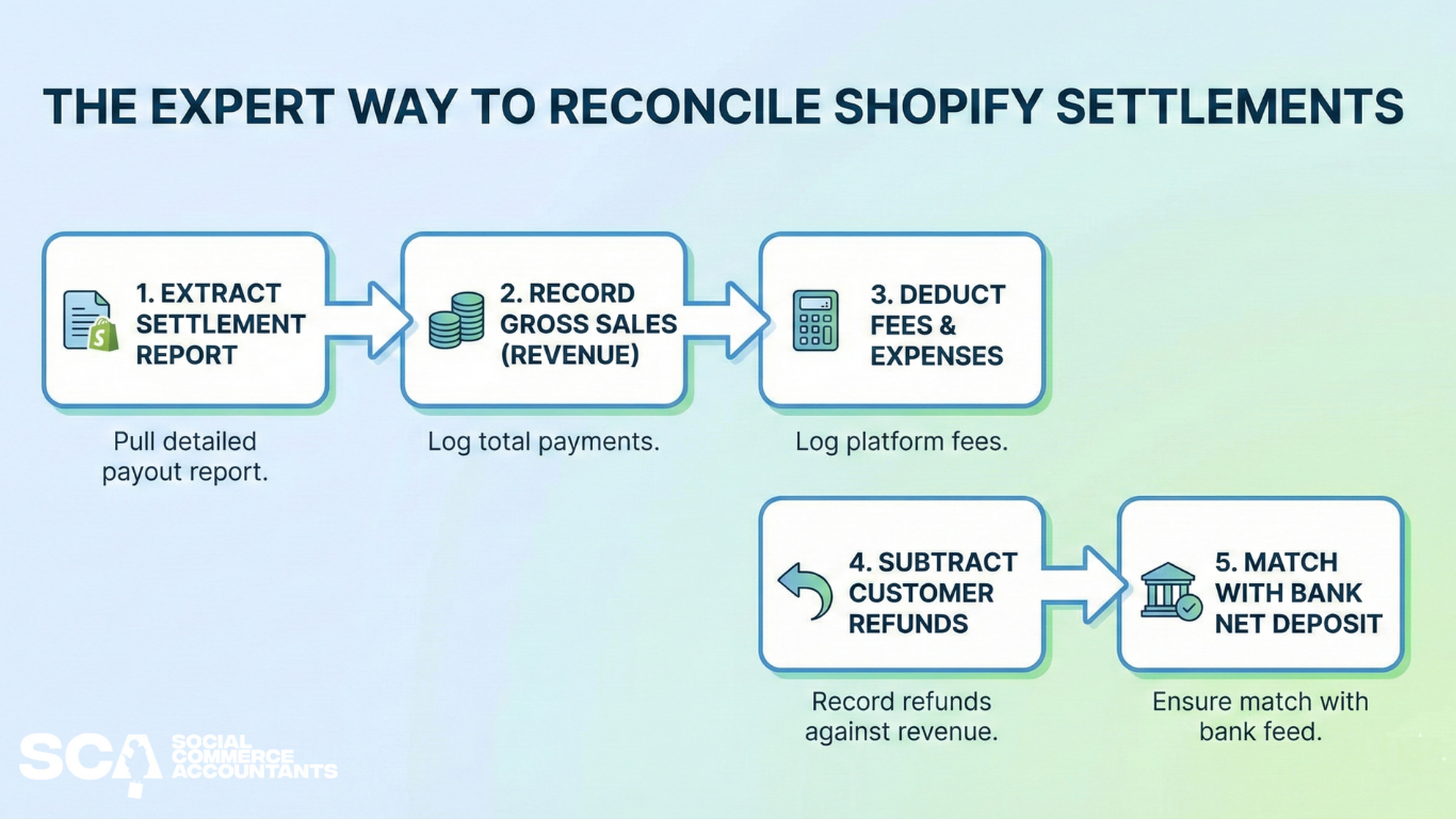 Expert Way to Reconcile Shopify Settlements