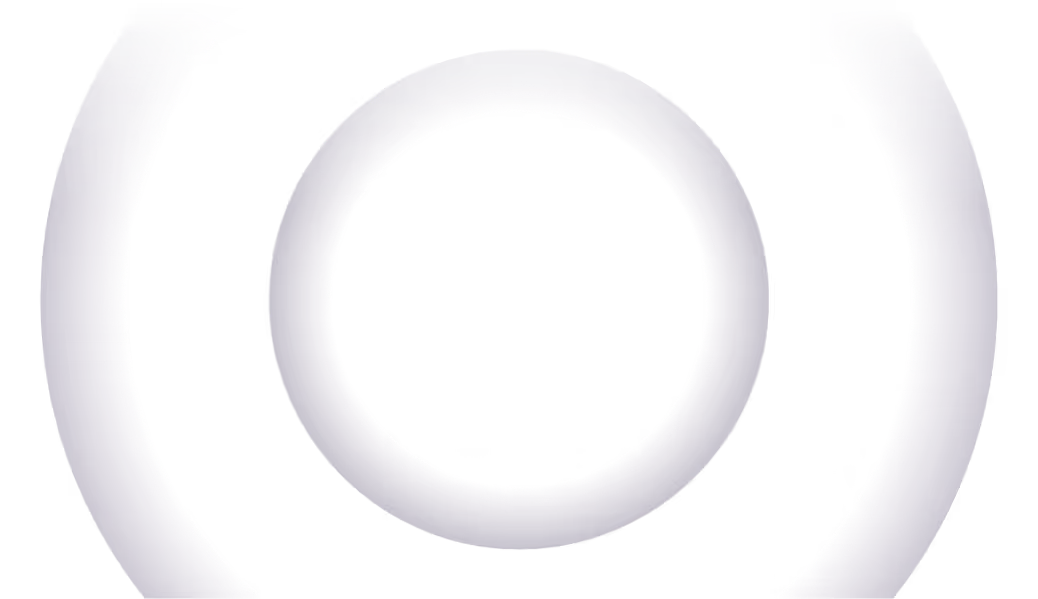 Stylized ripple effect with two concentric purple rings on a black background.