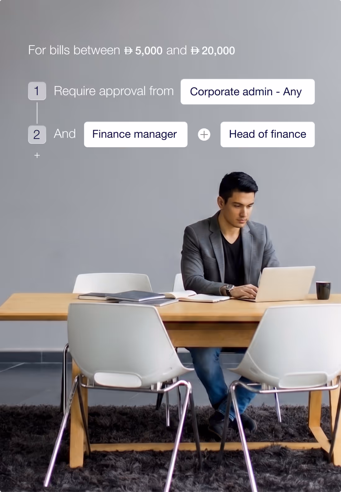Two professionals, a man and a woman wearing a hijab, shaking hands in an office setting.