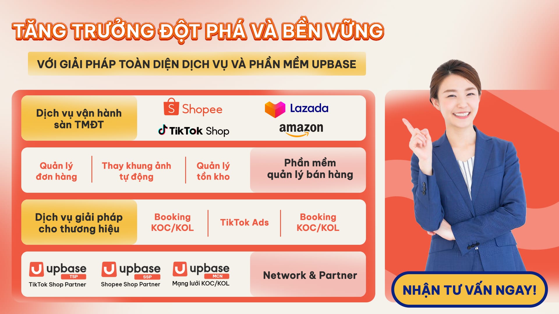 Phát triển bền vững trên Thương mại điện tử cùng UpBase