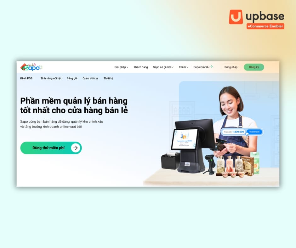 Phần mềm quản lý bán hàng Sapo