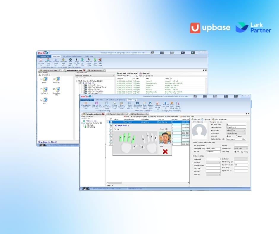 Phần mềm chấm công Wise Eye