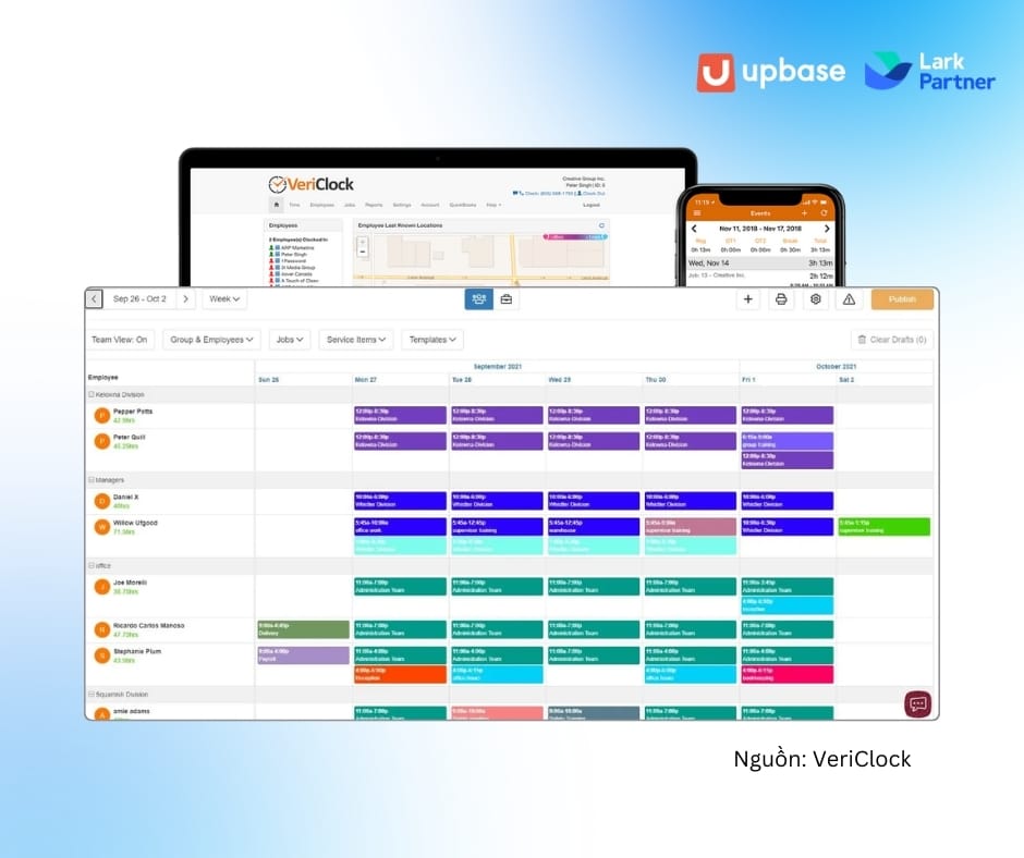 Phần mềm chấm công VeriClock