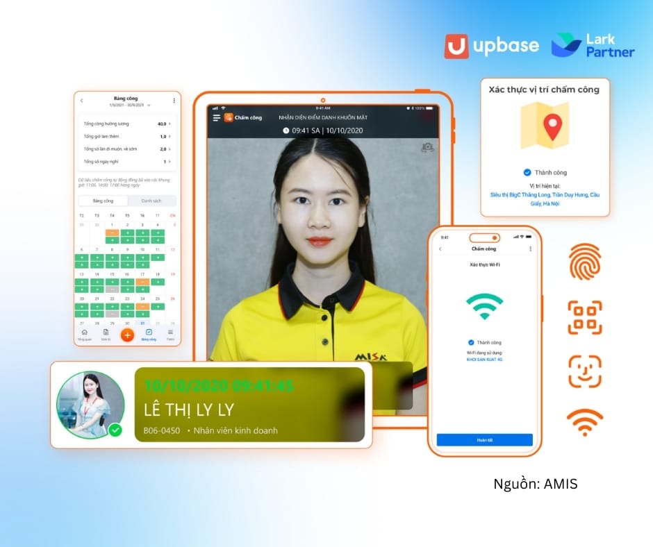 Phần mềm chấm công định vị AMIS