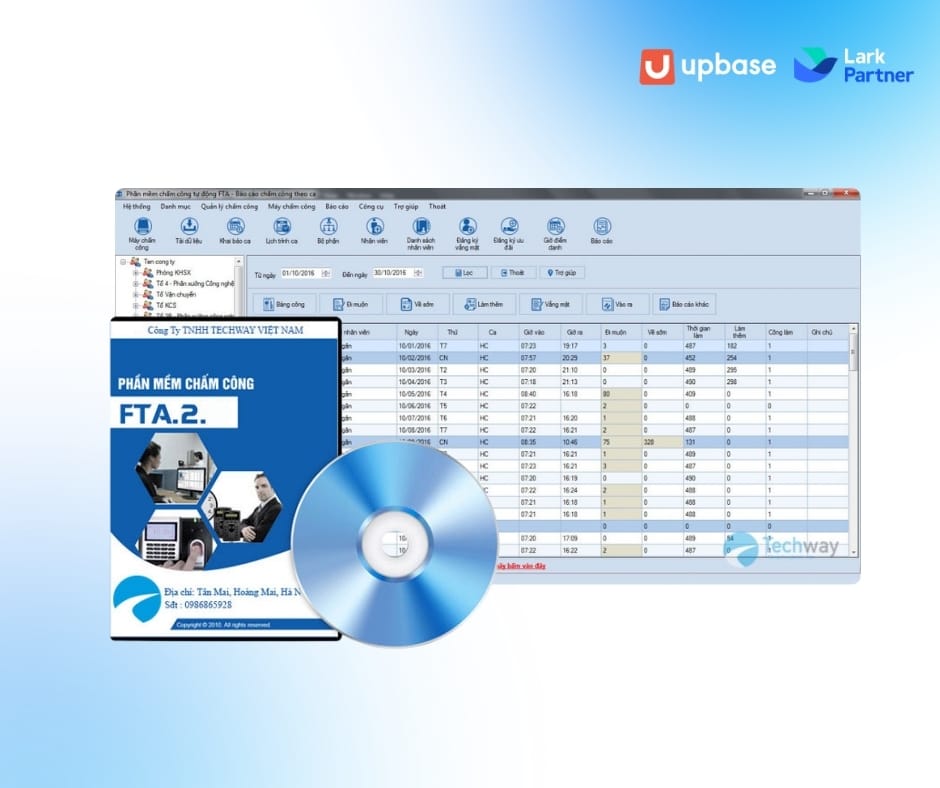 Phần mềm chấm công FTA