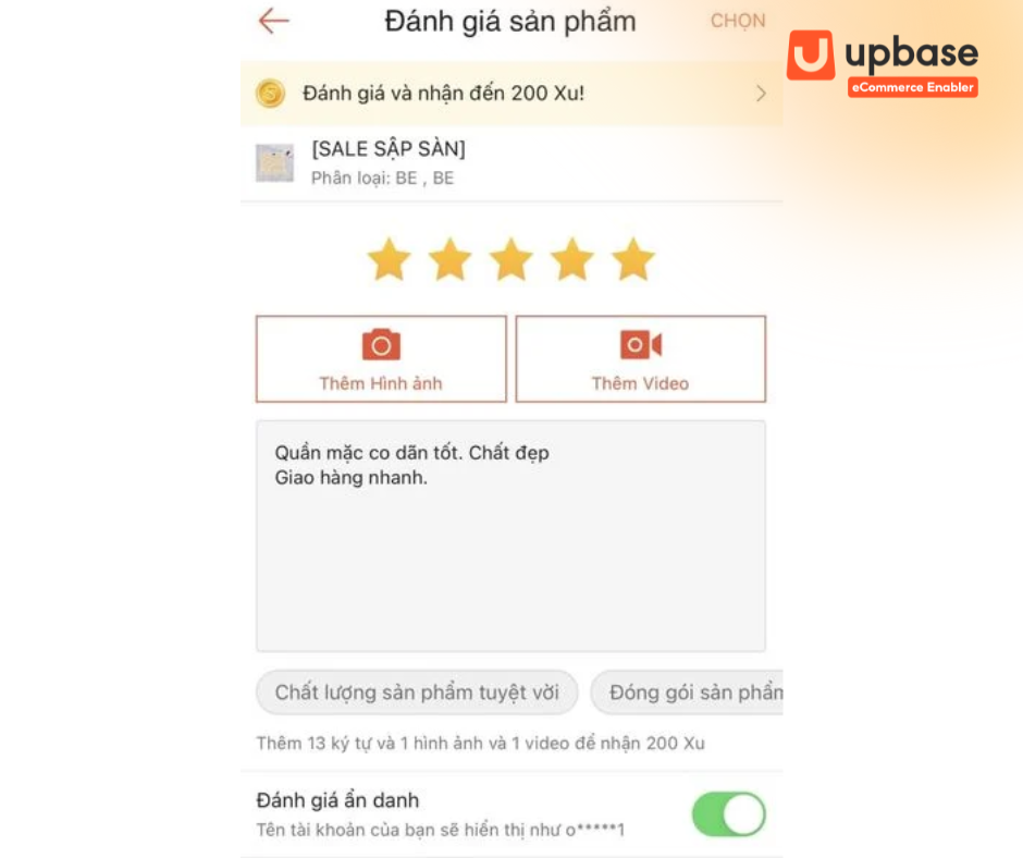 Sử dụng các tính năng trên Shopee