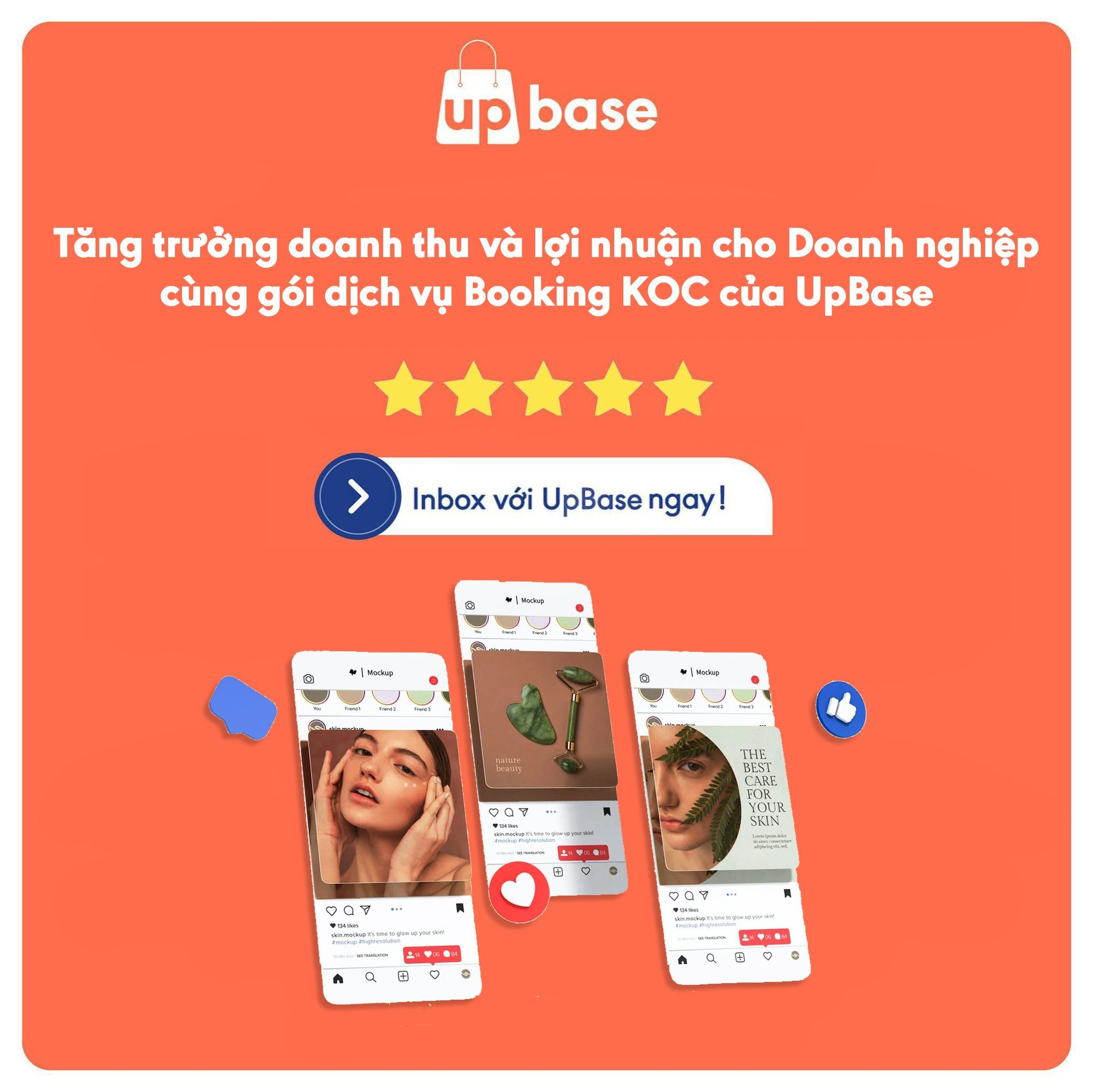 Dịch vụ booking KOC của UpBase