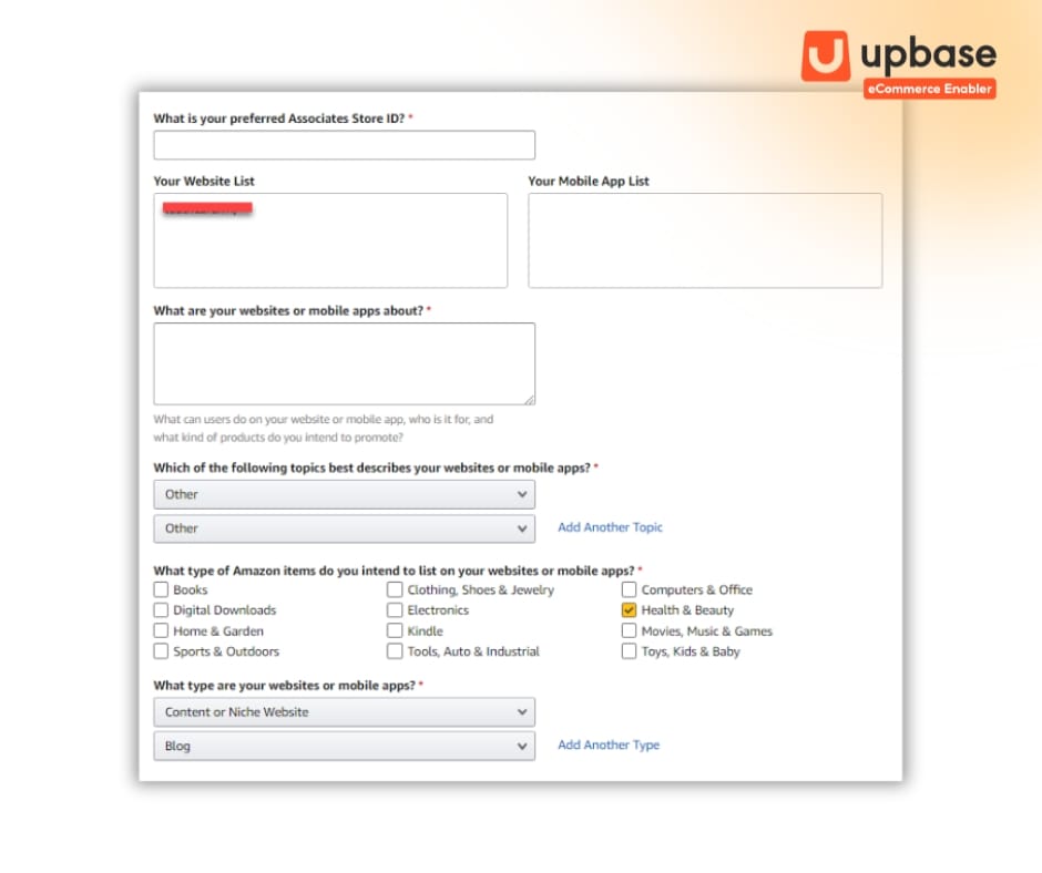 Nhập các thông tin liên quan khác