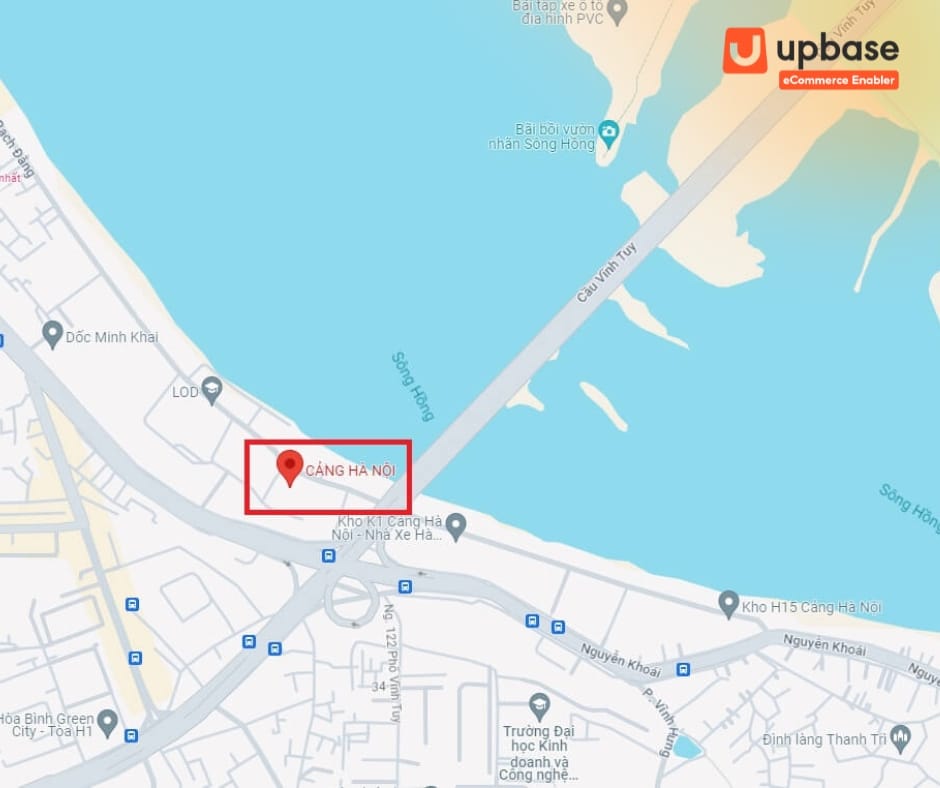 Vị trí cảng Hà Nội Shopee ở đâu?