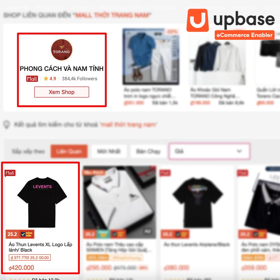 Nhận biết Shopee Mall