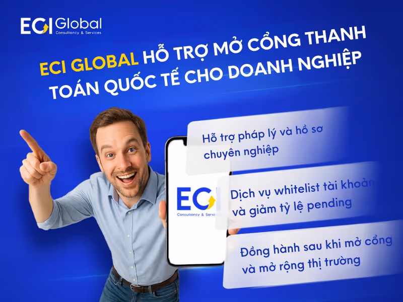 ECI Global Hỗ Trợ Mở Cổng Thanh Toán Quốc Tế Cho Doanh Nghiệp