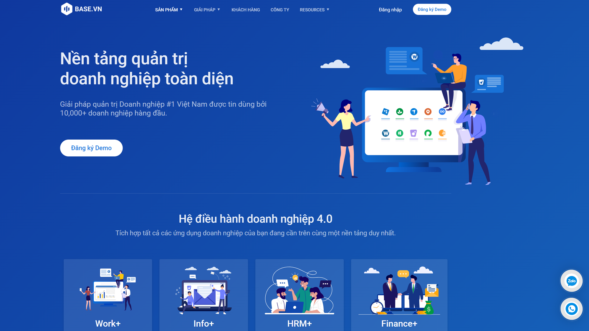 Base.vn landing page