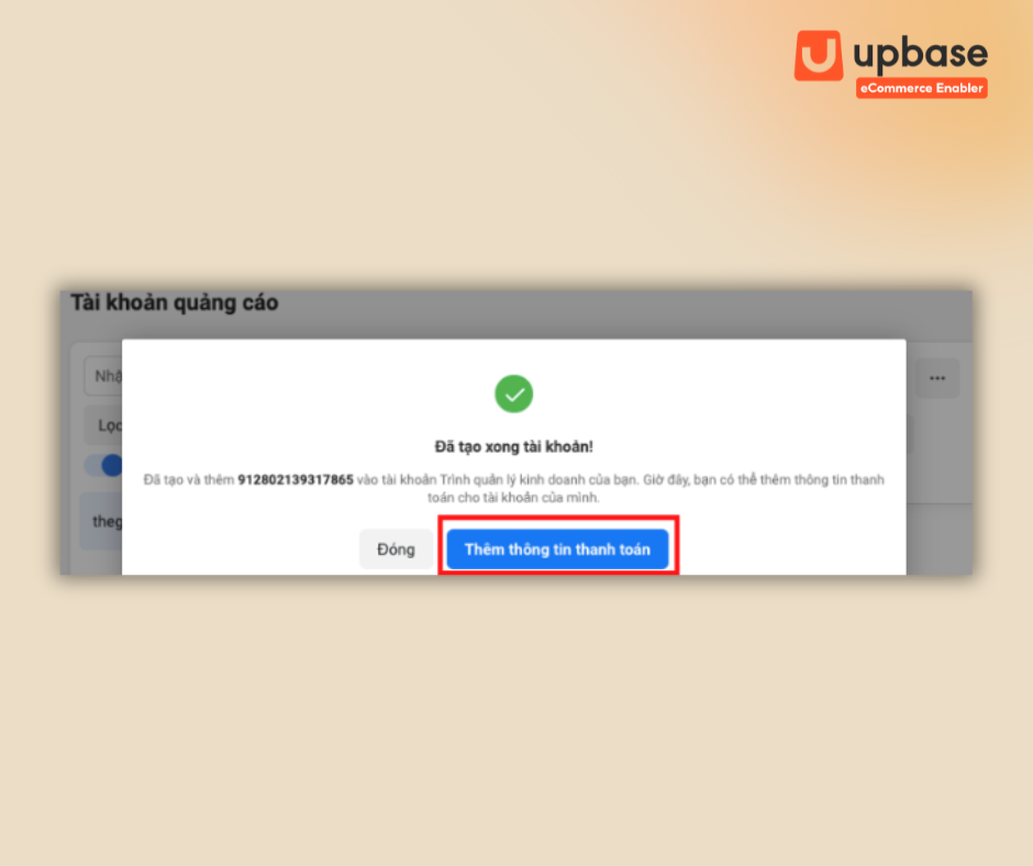 Bạn nhấn vào “Thêm thông tin thanh toán” để tiếp tục