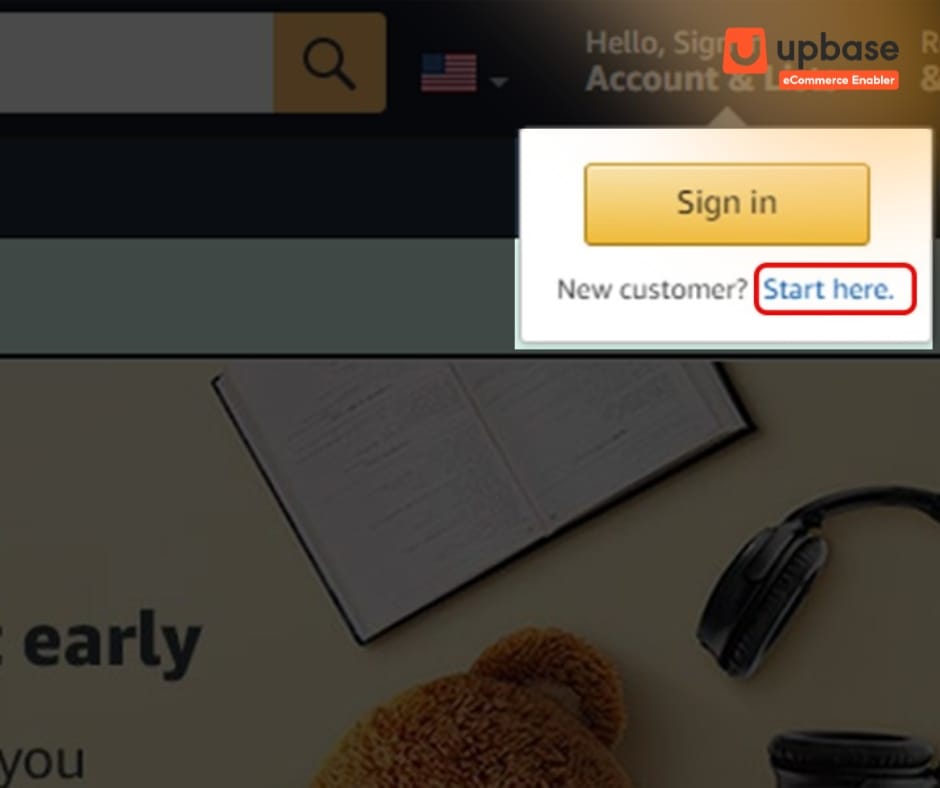 Tạo tài khoản mua hàng Amazon trên máy tính