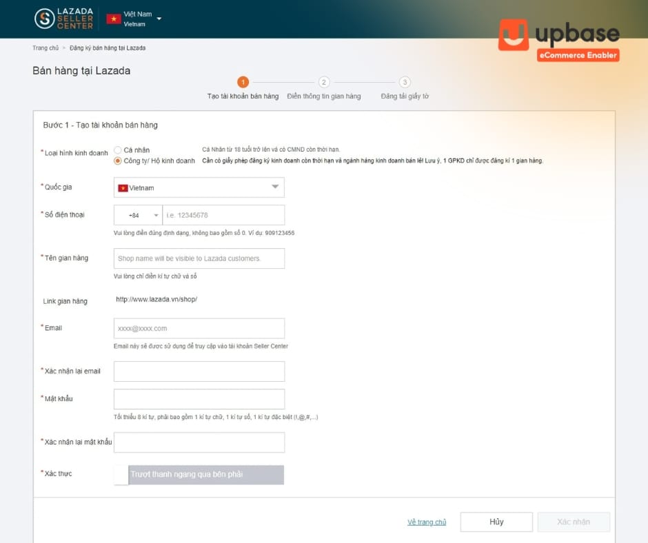 Đăng ký tài khoản