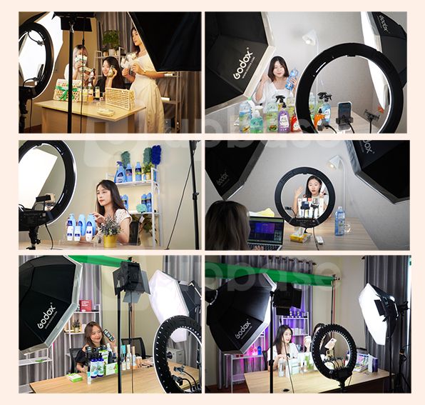 Studio phát trực tiếp tại UpBase sau khi đã thiết lập