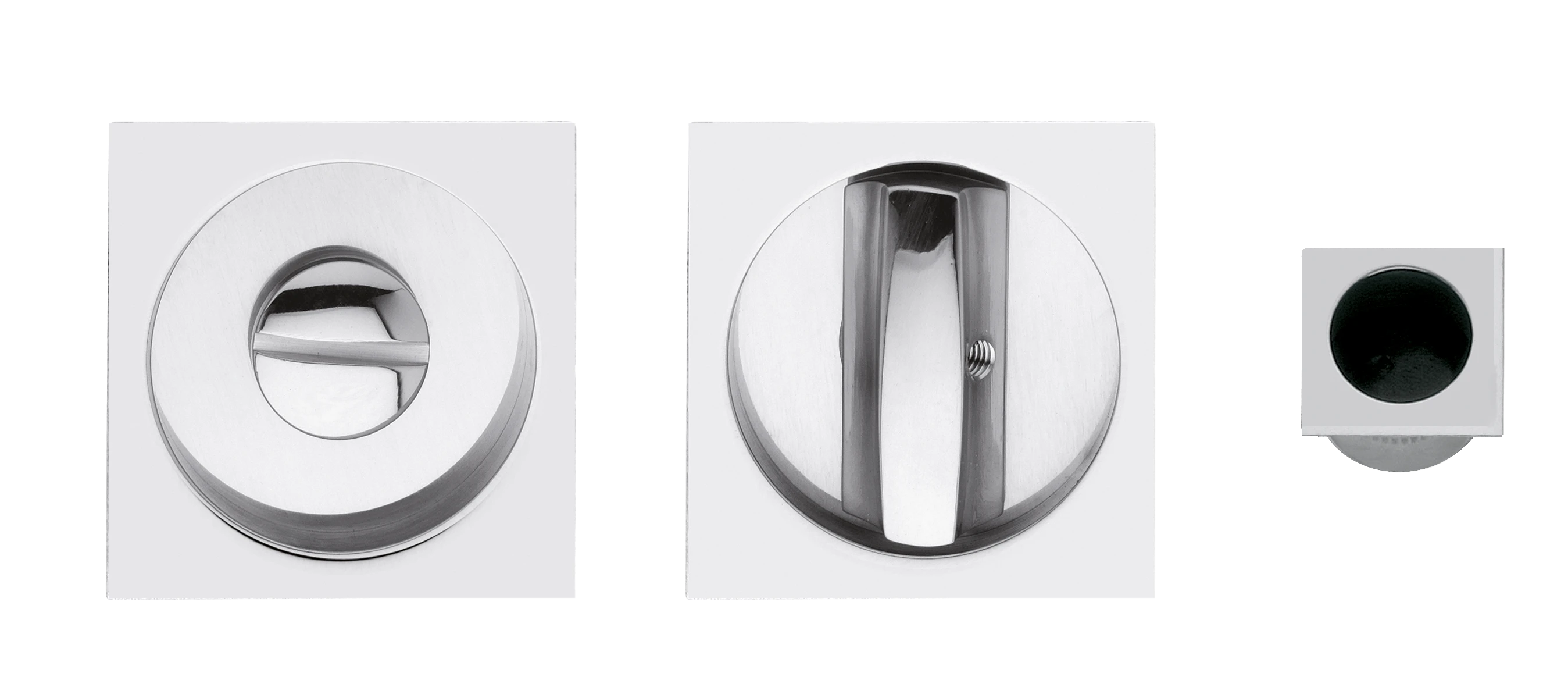 Paio nicchie foro WC con nottolino ribassato e trascinatore