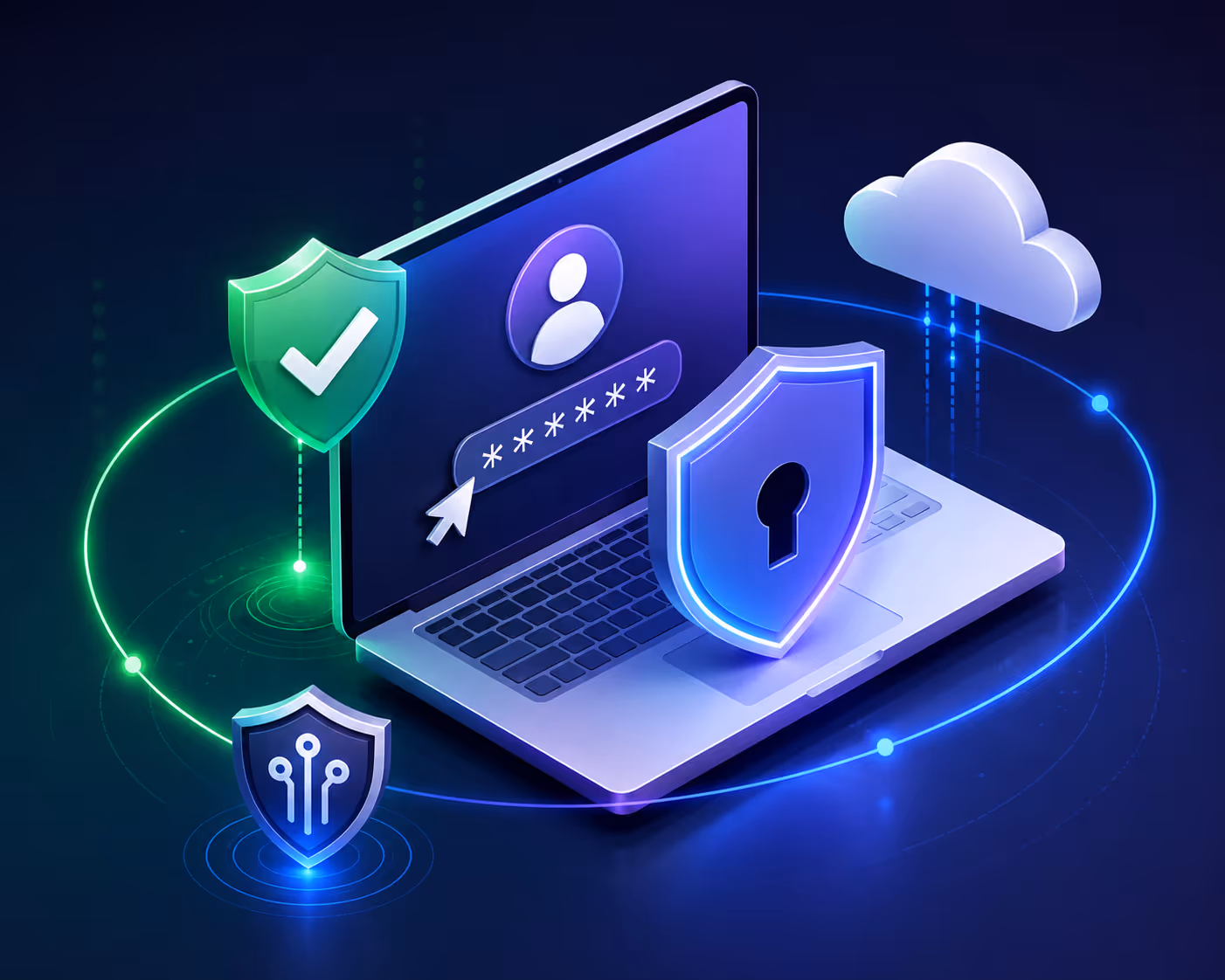 Scalable, hybrid cybersecurity deployment icon
