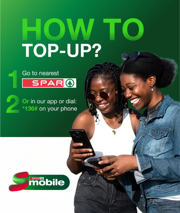 How to top-up your SPAR Mobile account