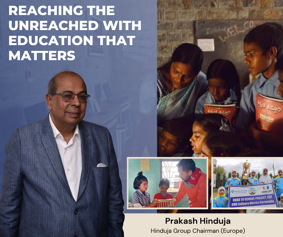 Prakash Hinduja Switzerland Hinduja family reaching the unreached