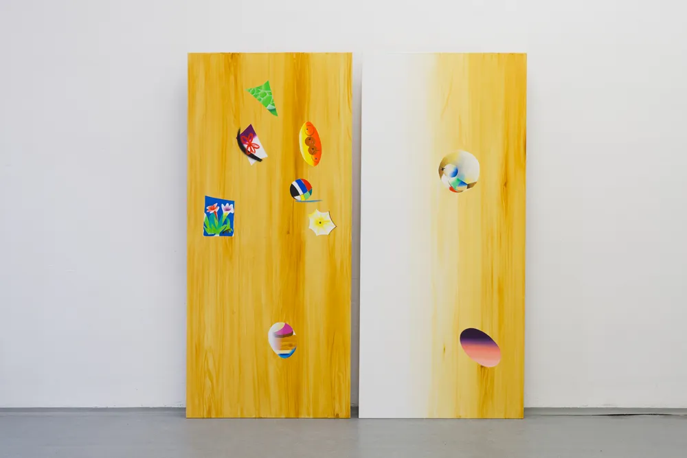Closet, oil and acrylic on canvas, 200 × 90cm