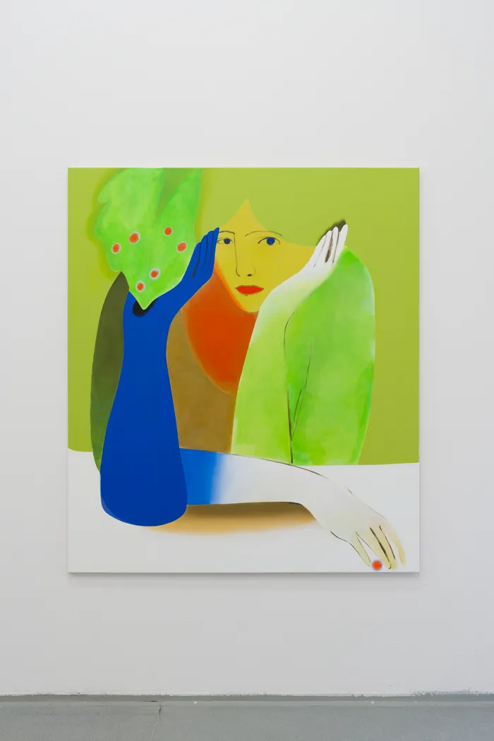 Still Giving the Moisture, oil and acrylic on canvas, 150 × 130cm