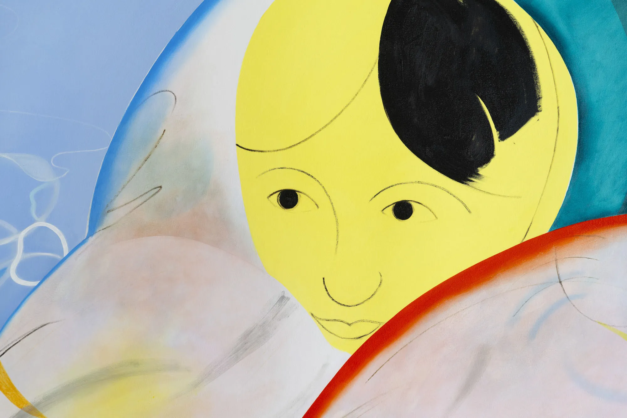 detail, oil and acrylic on canvas, 150 × 130cm