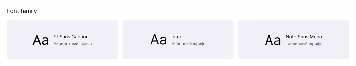 шрифты дизайн системы