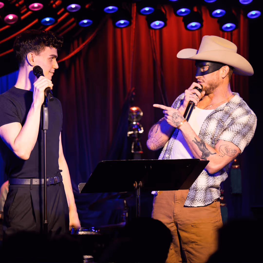 Marty Lauter and Orville Peck  (photo by Mettie Ostrowski)