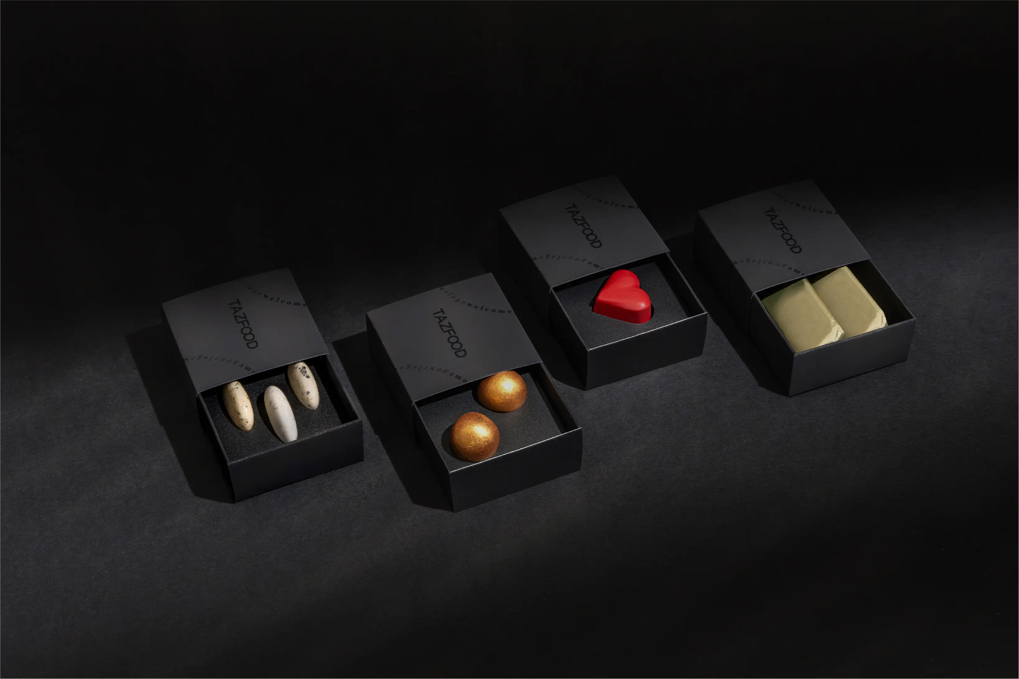 Luxury packaging design for Tazfood