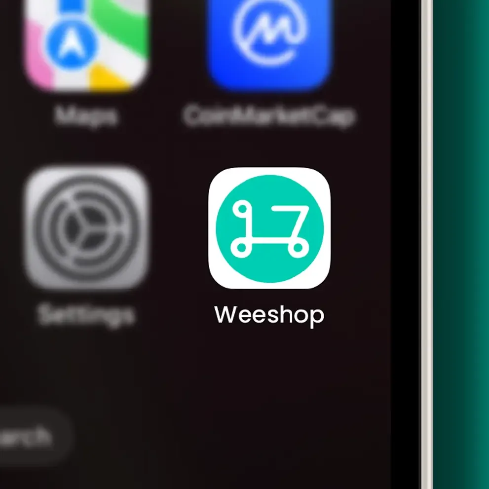 Iphone mobile app icon design for Weeshop