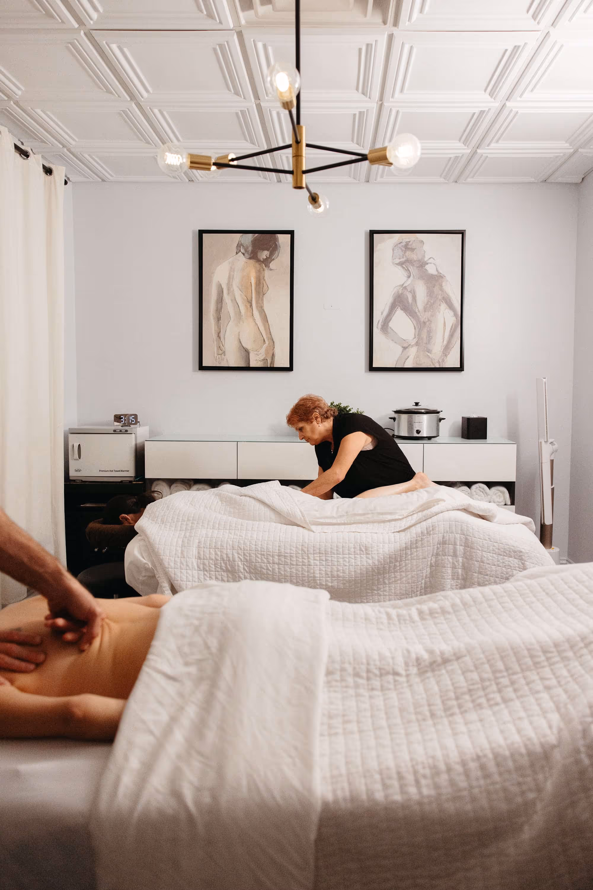 Massage therapy ongoing