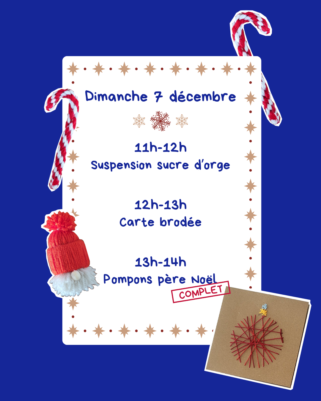 Programme Dimanche 7 décembre 2025