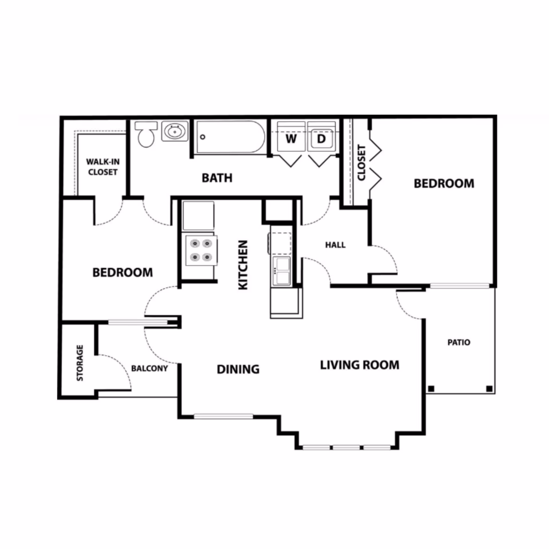 2x1 floor plan layout