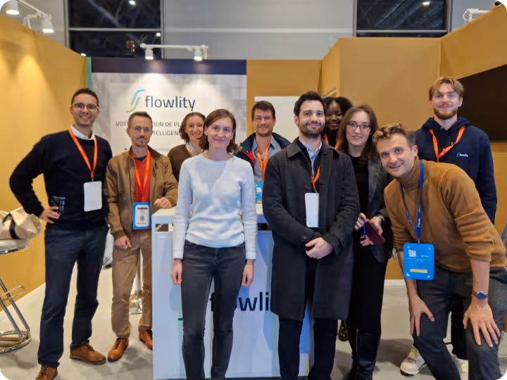 Flowlity team in the office environment