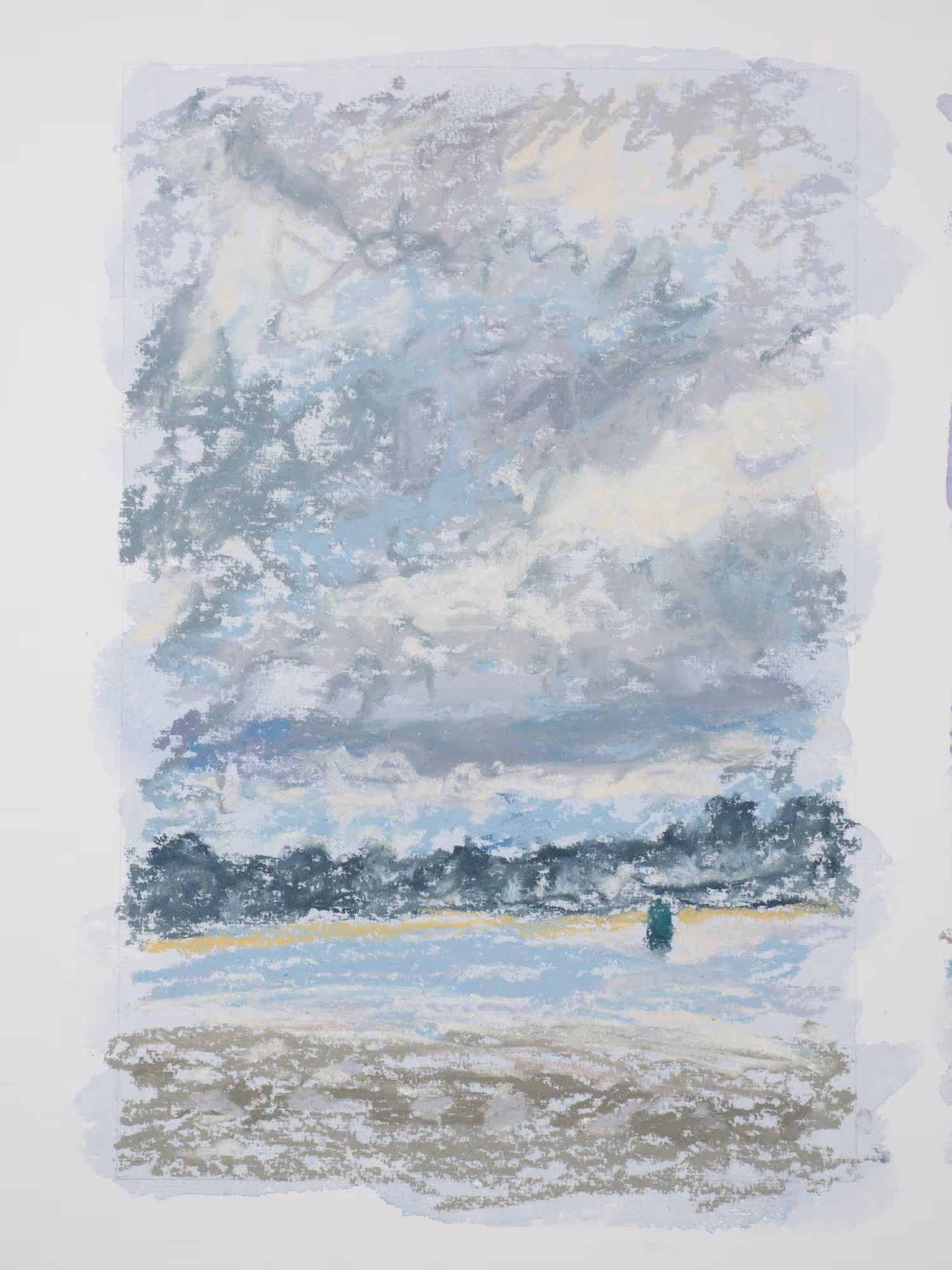 Triptyque pastel sec — vue sur Locquirec — Samedi 13 avril 2024 — Matthieu Darrasse