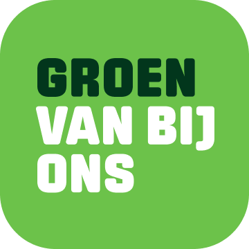 a green square with white text
