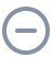 Blue circle containing a white minus sign.