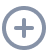 Circular icon with a plus sign in the center, representing add or zoom in.