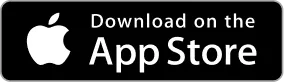 Apple App Store download badge with Apple logo and text.