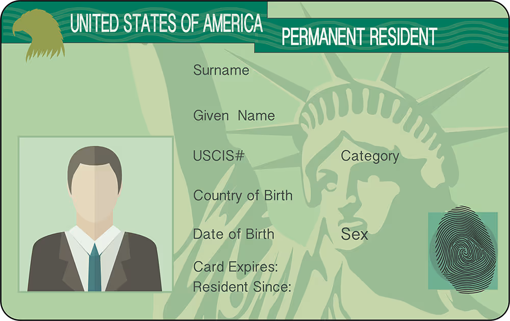 green card graphic