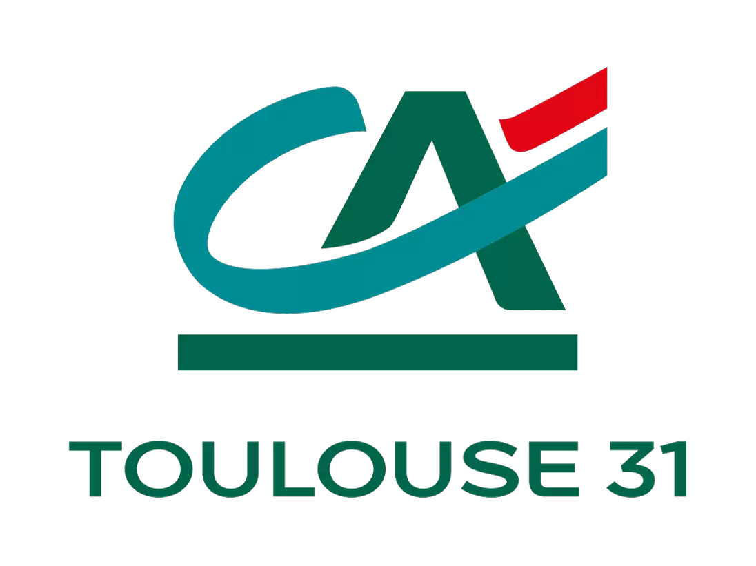 Logo with stylized 'CA' design and text 'TOULOUSE 31' below on black background.