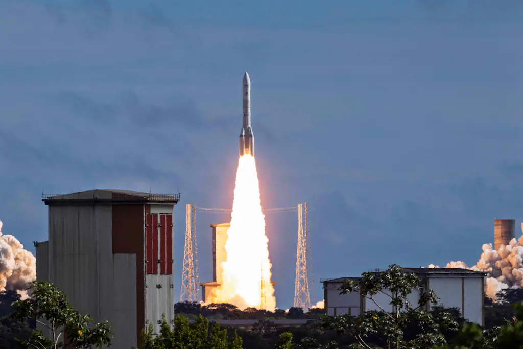 In Guyana, the European Ariane 6 rocket took off with 36 satellites on board, a record