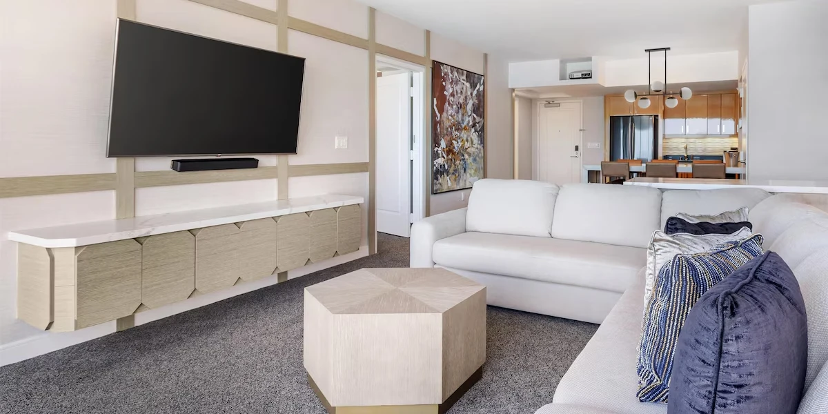Two Bedroom Two King Grand Suite With Sofa Bed | Hilton Grand Vacations Club Elara Las Vegas